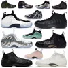 Foamposite One Outdoor Femmes Basketball Mousse Chaussures Sol Femmes Penny Hardaway Pure Platinum Blanc Galaxy Particle Beige Pure Shattered Backboard Trainer Baskets