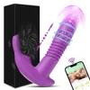 Vibratörler Kadınlar için Vibratör Vibratör Klitoris Stimülatörü Bluetooth Uygulama Döndüren Teleskopik yapay penis Yetişkin Ürünler Seks Oyuncakları 231219