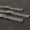 Faixa de relógio inteira de aço inoxidável prateado 20mm 22mm para ajuste OGM Strap Speedmaster Ocean Watchband3026