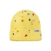 Berretti per bambini Cappello invernale lavorato a maglia Logo personalizzato Moda Tie Dye Berretto invecchiato