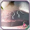 Whole - 100pcs 100% 925 Sterling Silver Earring Fish Hook earrings Accessories DIY jewelry233p