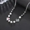 Chaînes en acier inoxydable mode hip hop fantôme cactus perle pendentif collier bijoux cadeau pour lui avec chaîne