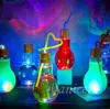 300 ml/400 ml/500 ml LED Gloeilamp Cup Waterfles Korte Leuke Melk Sap Gloeilampen kopjes Lekvrije Goud Plastic Lamp Flessen Feestcadeau