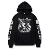 Men's Hoodies Sweatshirts Black Hooded Anime Attack on Titan AOT Merch Ackerman Levi Scout Regiment Printed Hoodies Men Women Sweatshirts Cozy PulloversL231026