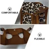 Dog Collars Pet Canvas Chest Harness Vest - Size M (Leopard Print)