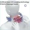 Masajeador de cuello Pillowws Masajeador multifuncional mejorado con rodillo de hielo con calefacción recargable inteligente para amasar la columna cervical y el calentador 231219