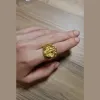 Ringar för män Kvinnor Ring Högkvalitativa kvinnliga ringar 14K Yellow Gold Virgin Mary Handgjorda snidade religiösa ringar för kvinnliga smycken