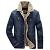 Herrenjacken Winterjacken Männer Übergroße Fleece-Jeansjacke 6XL 7XL Streetwear Verdicken Freizeitjacke Mantel Herrenbekleidung Oberbekleidung AF66009A 231219