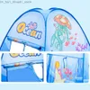 Tendas de brinquedo 3 pcs/set piscina de bola de tenda infantil para crianças wigwam portátil wigwam com túnel de rastreamento Baby Ocean Ball Pit Teepee q231220