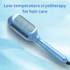 Cryotherapy Straightener Hair Ladies Cold Ice Comb Anion Blue Care Blow Dryer For Electric Hairdressing Home Easy 231220