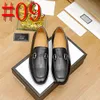 24Model Designer Formella herrläderskor Smooth Surface Metal -knapp Handgjorda skor Set Bekväma Casual Shoes Men's Banket Wedding Shoes