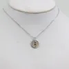 Nieuwe collectie roestvrijstalen ketting puntkomma ketting depressie bewustzijn hanger ketting krijger geestelijke gezondheid zelfmoord Jewelr350L