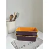 Piatti Piatto in ceramica stile europeo Riscaldamento a microonde Contenitore in porcellana per uso domestico Biscotti Torta Dessert Riso Verdura