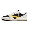 Nike AJ1 Basketball Shoes Travis Scott Air Jordan 1 Off White Shoes 1s OG Original Mens Basketball Scarpe 1s Jump Man 1 Canary Reverse Mocha Black Olive Phantom Golf  【code ：L】