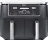 Ninja Foodi Max Dual Zone Digital Air Fryer、2つの引き出し、9.5L、6-in-1、オイル、エアフライ、マックスクリスプ、ロースト、焼き、再加熱、脱水、クック8部分、非粘着食器洗い機セーフバスケット
