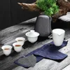 Tee -Sets Keramik Gaiwan Tea Tasse für chinesische Reise -Set -Getränke mit Tasche B33