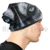 Berets Eyes Beanies Knit Hat Hip Hop Pet Dog Close Siberian Husky Pey Straight Look