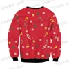 Pulls pour hommes Hommes Femmes Ugly Christmas Sweater Funny Humping Renne Climax Tacky Christmas Jumpers Tops Couple Holiday Party Xmas Sweatshirt T231220