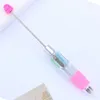 10pcs DIY FourColor Beaded Ballpoint Pen Cute Beadable Pens Cartoon 4 Color Retractable Rollerball Student School Gift 231220