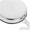 Casseroles Ustensiles de cuisine Pan extérieur Voyage Portable Plaque pliante Friture en acier inoxydable Livraison directe Maison Jardin Cuisine Bar à manger Dhvq0