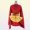 Halloween Japan anime vrouwen gintama kagura cosplay kostuum kimono jurk uniform mantel mantel volledige set Aziatische maat 9781707