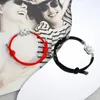 Braccialetti Charm San Valentino Coppia Regolabile fatto a mano Magnetica attira il giuramento del mare per sempre amore per uomini regali di gioielli da donna