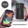 Tempered Glass Armor Metal Case For Samsung S23 S22 Ultra S23 Plus for iphone 15 14 13 pro max Heavy Duty Doom Cover Shockproof with Camera Lens Protection Holder 1pc