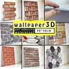 10pcs 3D Stone Peel And Stick Wall Tiles Stickers SelfAdhesive Brick Grain Paste For TV Background Wallpaper Decoration 231220