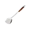 Matlagningsredskap släpper rostfritt stål Spatel slitsade Turner Rice Spoon Ladle Skimmer Shovel Kök Bakning Matlagningsverktygsredskap 231219