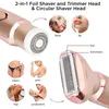 2 I 1 Professional Women Epilator Electric Razor Hair Removal Painless Face Shaver Bikini Pubic Trimmer Home Use Machine 231220