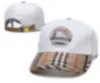 Fashion New Designer Hat Classic Plaid Baseball Cap baseball for Men High End Luxury Cap retrò lettera di plaid-Sun Hat Hat Hat M-13
