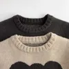 プルオーバーキッズ服セーターカジュアル冬の秋のニットセーターかわいい漫画のセーター子供の女の子の男の子濃厚なセーター高品質l231215