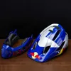 Climbing Helmets New RACEWORK Mountain Bike Helmet Biking Light Bee Speed Descent DH Off-road Vehicle Forest Trail Full Helmet Breathable