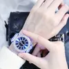 Wristwatches Fashion Led Sport Watches For Women Luminous Glowing Quartz Watch Ladies Female Silicone Band