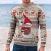 Herrtröjor tröjor Ny jultröja för män Santa Claus grafiska kläder överdimensionerade långärmad topp fashionabla män/kvinnor Universal Pullover T231220