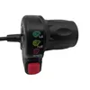 Elektrisk cykelhastighetskontroll Halv Twist Throttle Litiumbatteri med Switch Power Display Handel Regulator