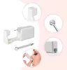 Boxes 6/12pcs Disposable Self Nose Piercing Gun Kit Sterile Painless Safe Nostril Piercer Tools Hine Crystal Gem Nose Stud Jewelry