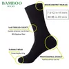 Erkek çoraplar eşleşen erkekler bambu siyah nefes alabilen anti-bakteriyel yüksek kaliteli iş (6 çift/lot)