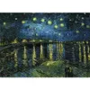 3D Puzzles Maxrenard Jigsaw Puzzle 1000 sztuk Fine Art Van Gogh Starry Night Over the Rhone Environmentally Paper Paper Christmas 231219