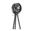 Usb Gadgets Handheld Fan With Flexible Tripod Clip On Mini Portable Type C Rechargeable Battery Operated Cooling Fans For Bed Car Se Dhnfw