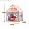 Toys Tents Enfants Girl Boy Tente pliable Tente intérieure Play House Toys Princess Castle Game Baby Bed Tool Tool Game House Baby Cadeaux Q231220