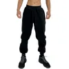 Pantalon pour hommes Shaker Pantalon de survêtement chaud avec cordon de serrage Jogging High Rave Bottoms 6 Mousse à mémoire de forme Hommes S avec ceinture élastique