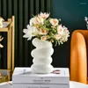 Vases Nordic Style Plastic Spiral Shape Vase Creative Flower Arrangement Container Decoration Dry And Wet