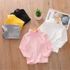 Pullover Children's Tops Baby Turtleneck Bottoming Shirt For Kids Boys Girls T Shirts Long-Sleeved Pullover Kids New Style Clothes HotL231215