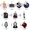 Gothic Ghost Email Booch Pink Proze telefoon Ghost CD Popcorn Ghost Coffee Spider Horror Badge Punk Rapel Pin Sieraden Geschenk