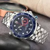 Omegwatch Luxury Designer Omegwatches Quartz Watchsteel Belt avec le même prix en acier solide FULLAGE TIMING MEN'S WATCH NEW