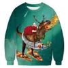 Sweats à capuche pour hommes Sweatshirts Ugly Dinosaur 3D Pull de Noël imprimé pour hommes et femmes Tops Pull de Noël à capuche Automne CL231026