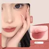 Lip Gloss 6 Cores Air Soft Névoa Esmalte Nu Rosa Matte Veludo Batom Natural Não-pegajoso Cereja Vermelho Lama Cheek Rouge Tint Cosméticos
