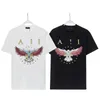 Men Designer Tees Black Cotton T-Shirts Summer Loose Tops Fashion Hip Hop Short Sleeve Tanks Printed Tees