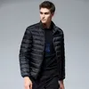 UETEEY Herbst Winter Neue Ultraleichte Weiße Entendaunenjacke Stehkragen Männer Wasserdicht Casual Outdoor Tragbare Leichte Männliche Gepolsterte Mäntel Warme Jacke 5 farben